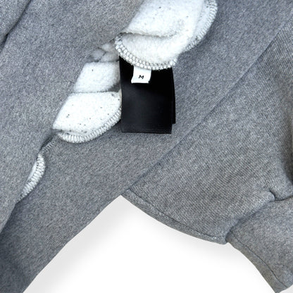 BALENCIAGA BB CREST LOGO COTTON-JERSEY HOODIE M | Medium, Heather Grey