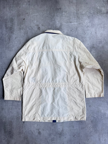 Burberry Cream Lightweight Sailing Jacket