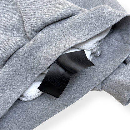 BALENCIAGA BB CREST LOGO COTTON-JERSEY HOODIE M | Medium, Heather Grey