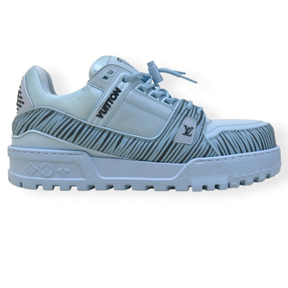 LOUIS VUITTON X PARK SEO-BO LV TRAINER MAXI SNEAKER LIGHT BLUE UK10 | UK 10, Blue