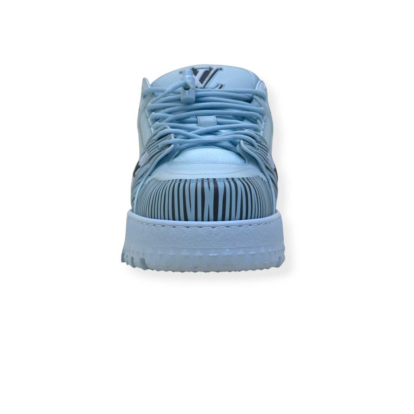 LOUIS VUITTON X PARK SEO-BO LV TRAINER MAXI SNEAKER LIGHT BLUE UK10 | UK 10, Blue