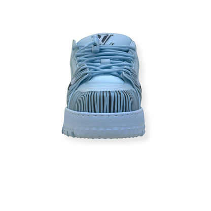 LOUIS VUITTON X PARK SEO-BO LV TRAINER MAXI SNEAKER LIGHT BLUE UK10 | UK 10, Blue