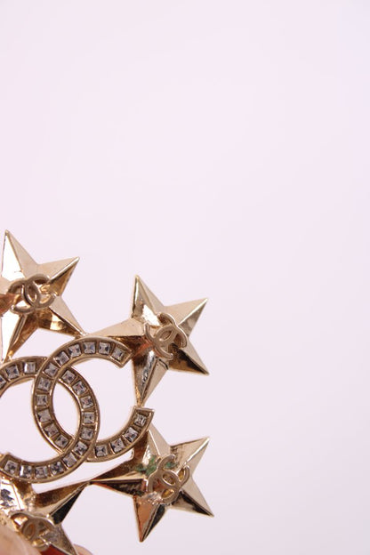 Chanel Crystal Star Brooch Gold | Default Title, Gold