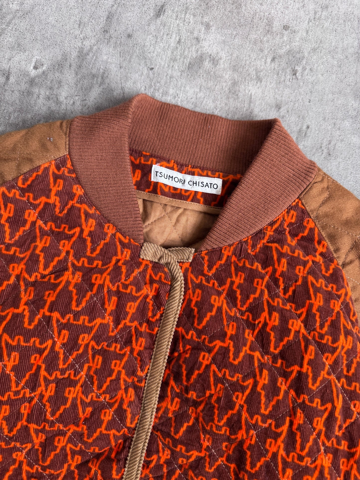 Tsumori Chisato Panelled Corduroy Bomber Jacket