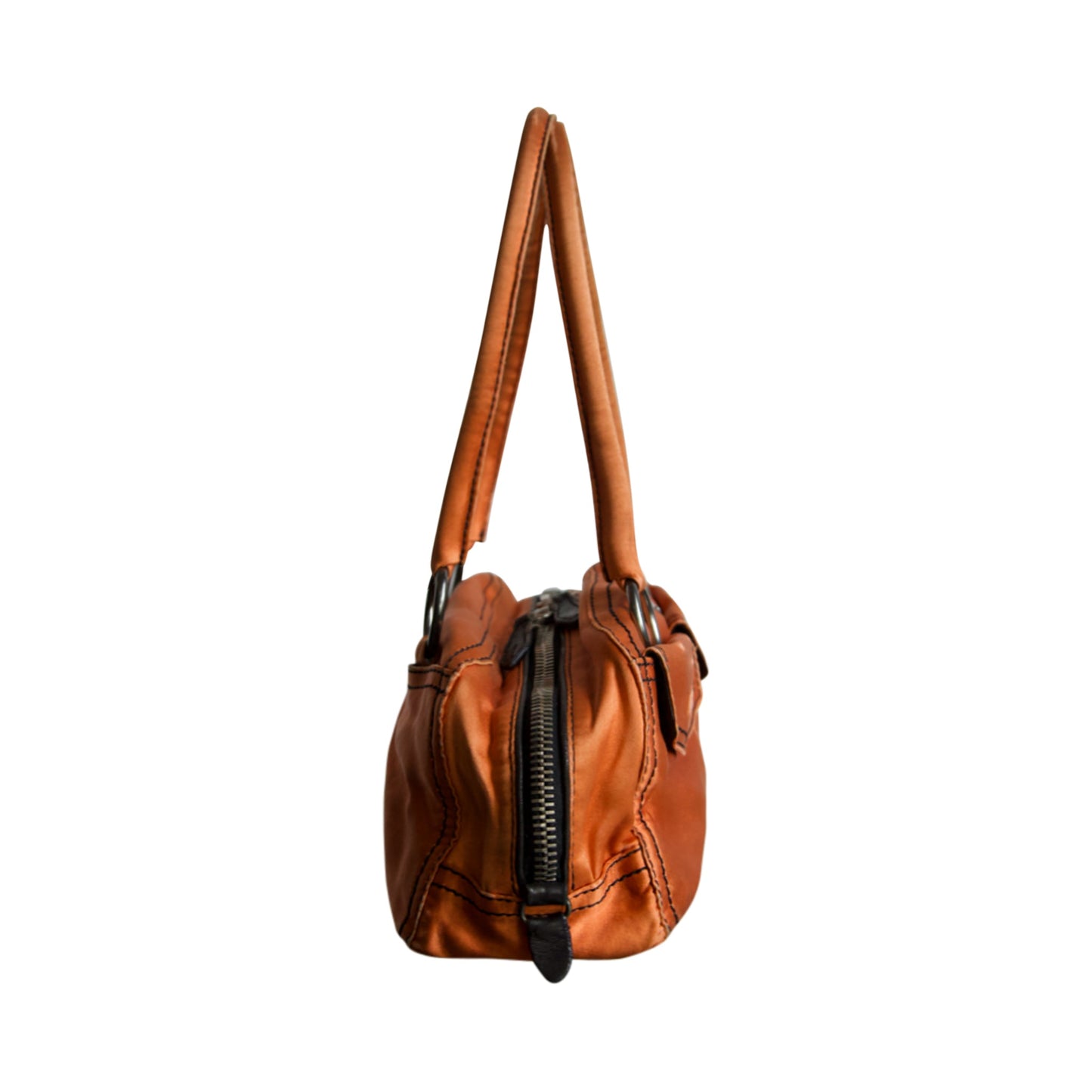 Prada Orange Bowling Bag