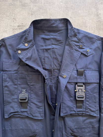 2019 Dior Homme Crop Buckle Tech Blouson FA:276 (SC489) | Large, Navy