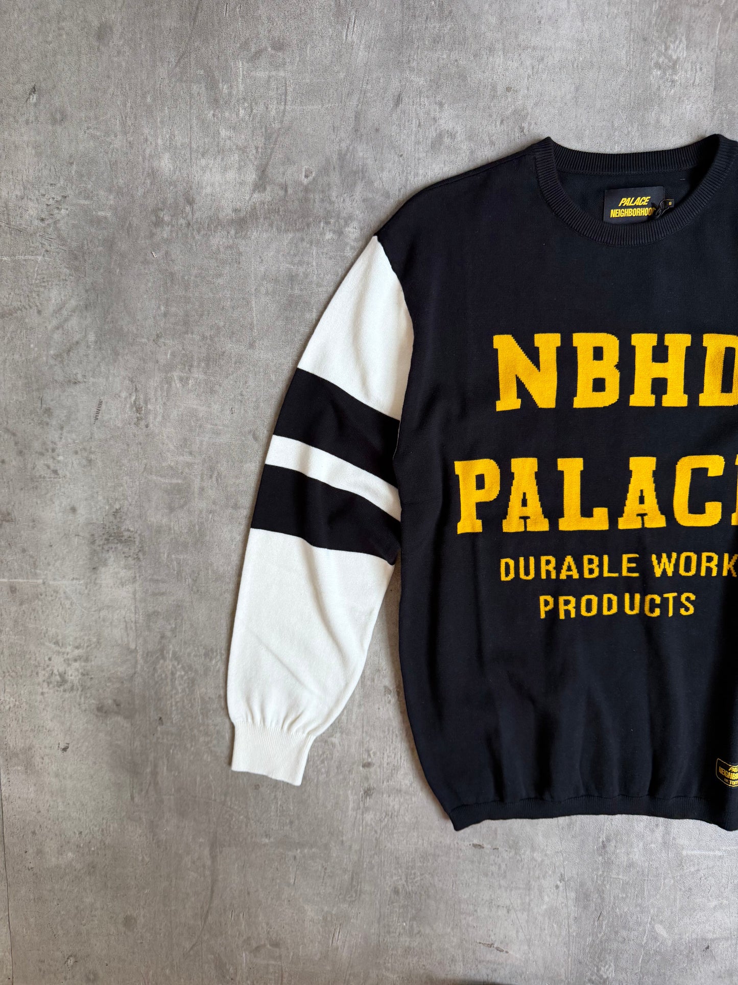 PALACE NEIGHBORHOOD KNITTED MOTO TOP BLACK | Small, Multicoloured