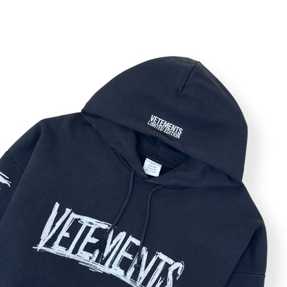 VETEMENTS WORLD TOUR OVERSIZED HOODIE BLACK L | Large, Black