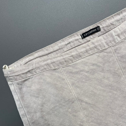 C.P. Company Donna SS05 Grey Linen Skirt | Medium, Grey