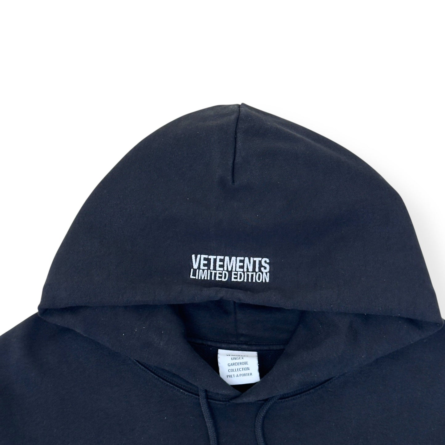 VETEMENTS WORLD TOUR OVERSIZED HOODIE BLACK L | Large, Black