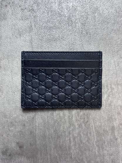 Gucci GG Black Leather Card Holder