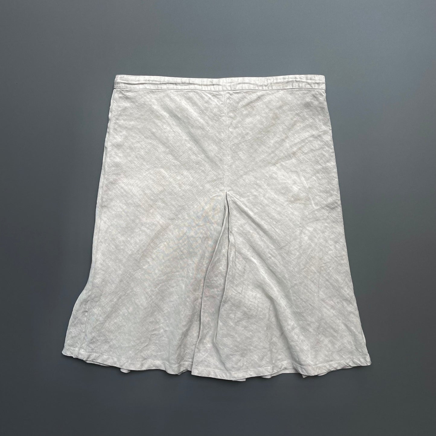 C.P. Company Donna SS05 Grey Linen Skirt | Medium, Grey
