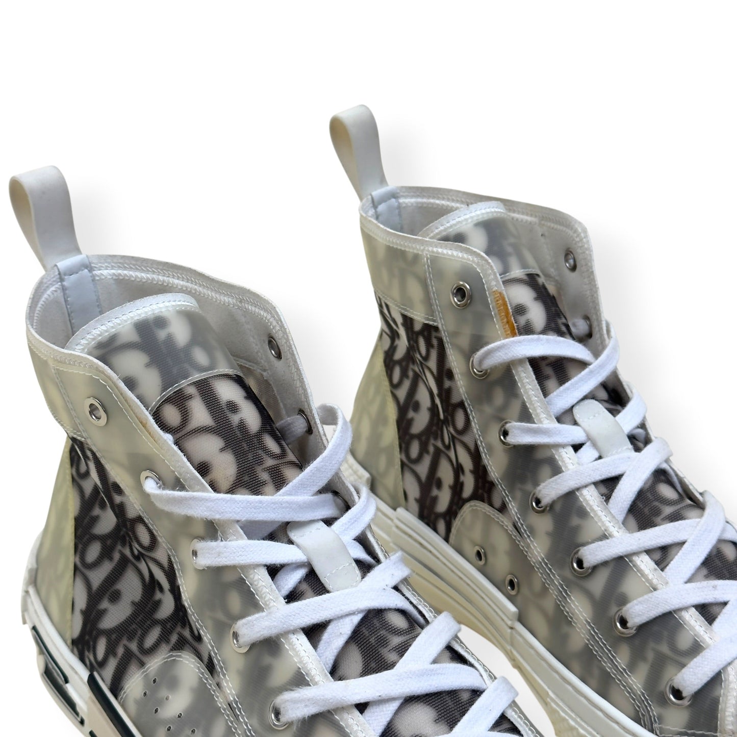 DIOR B23 OBLIQUE HIGH-TOP SNEAKER BLACK / WHITE 44 / UK10 | UK 10, Black