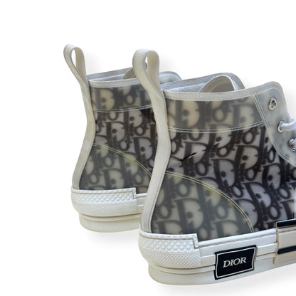 DIOR B23 OBLIQUE HIGH-TOP SNEAKER BLACK / WHITE 44 / UK10 | UK 10, Black