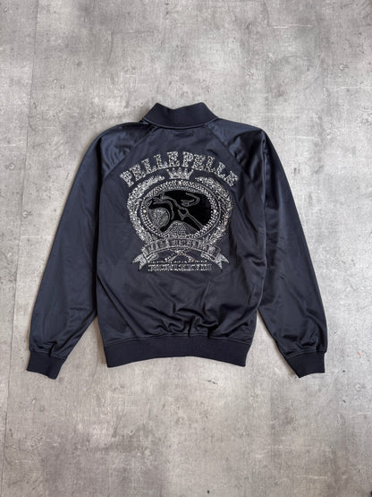 Pelle Pelle Black Satin Crown Logo Tracksuit Set