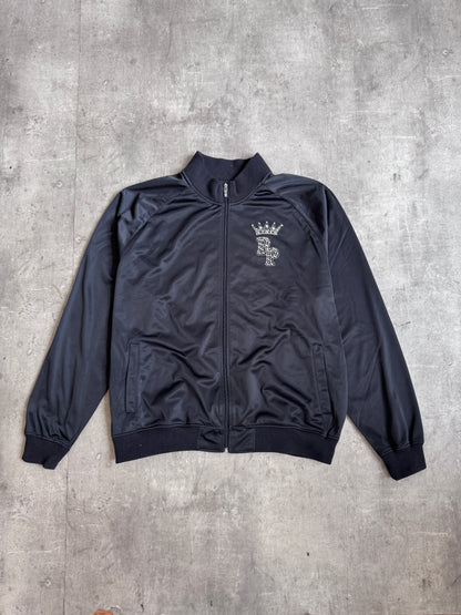 Pelle Pelle Black Satin Crown Logo Tracksuit Set