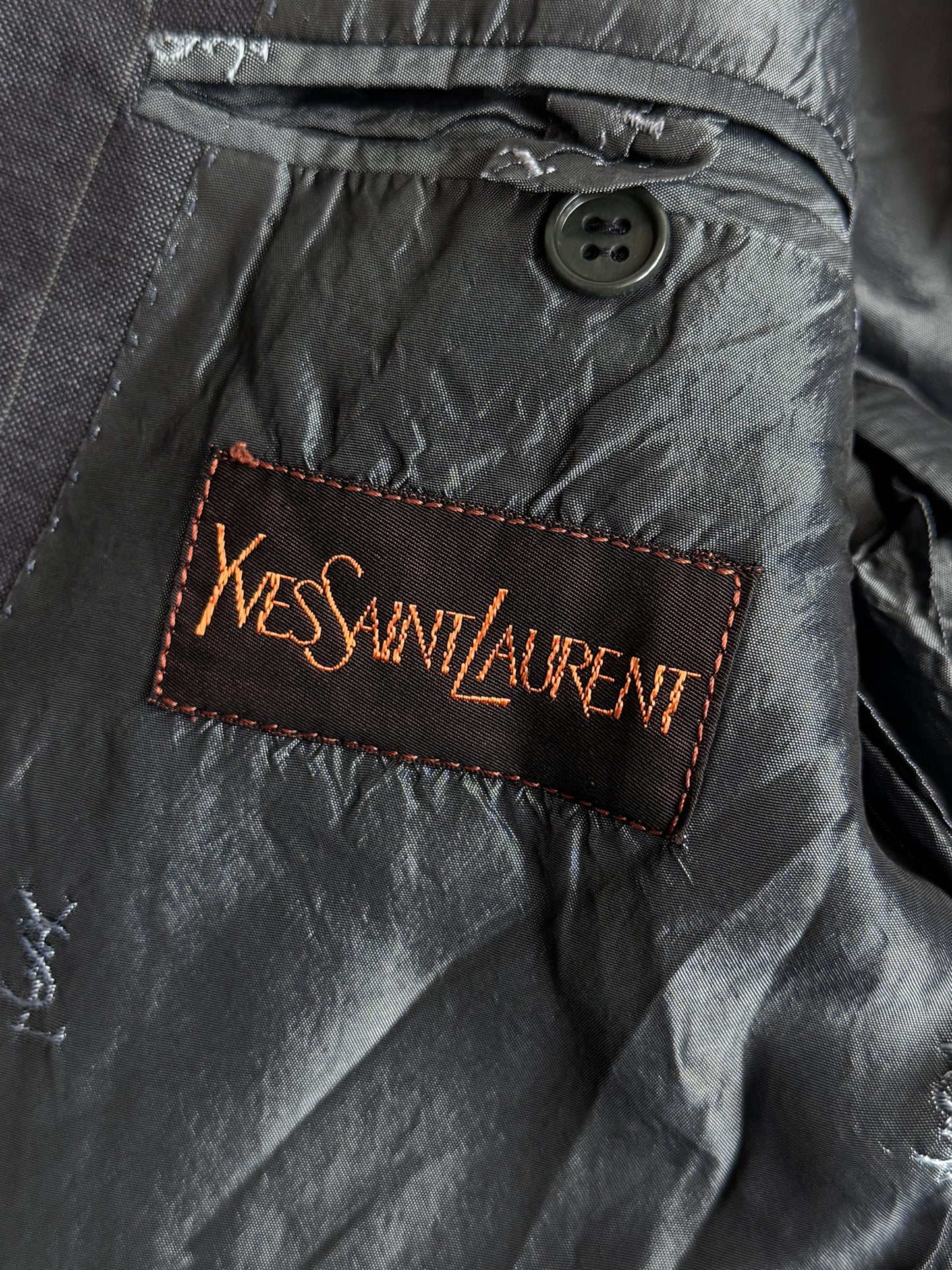 YSL Navy Pinstripe Suit