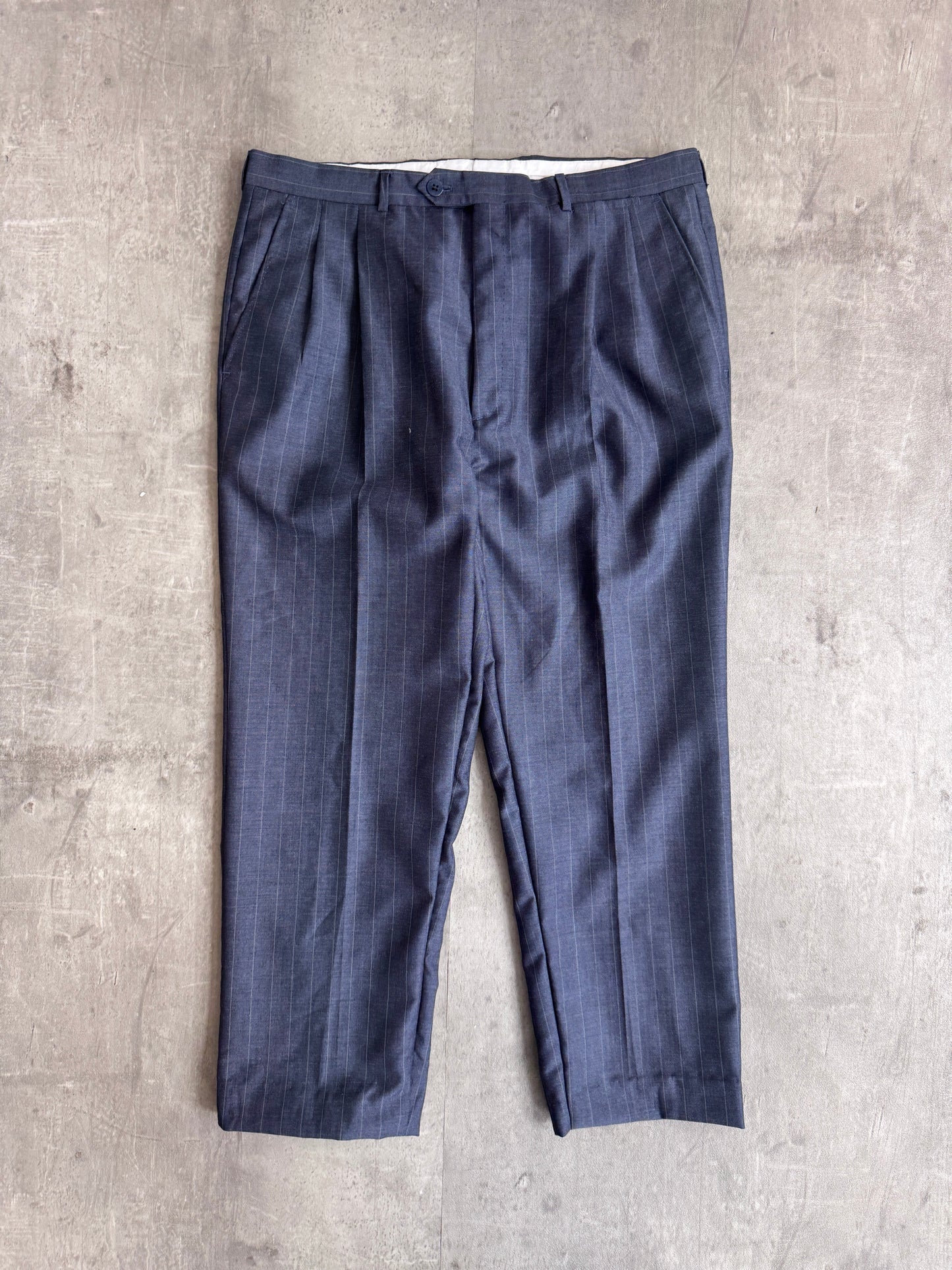 YSL Navy Pinstripe Suit