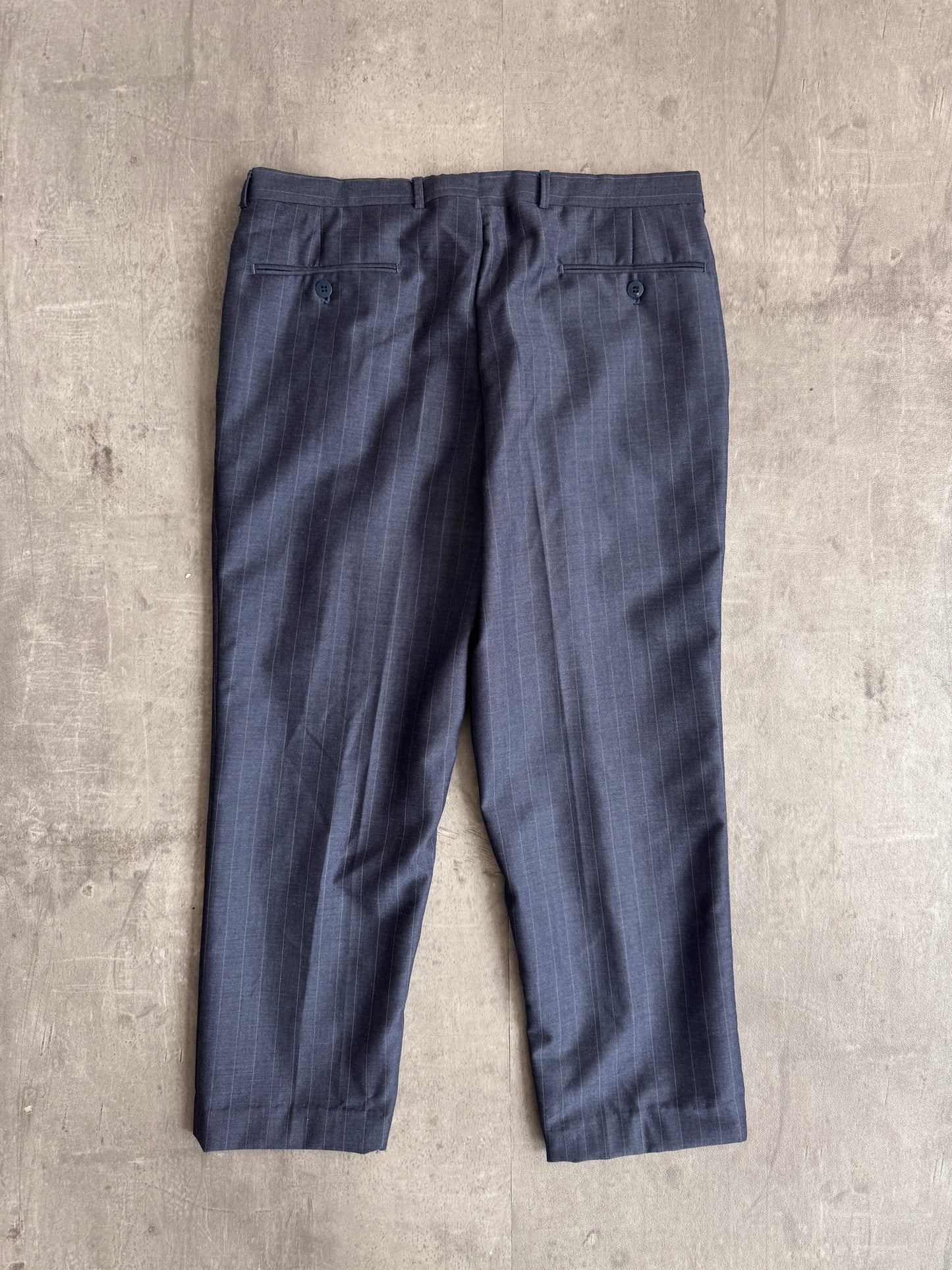 YSL Navy Pinstripe Suit