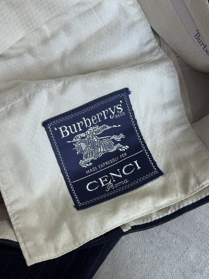 Burberrys Wool Pinstripe Suit Trousers