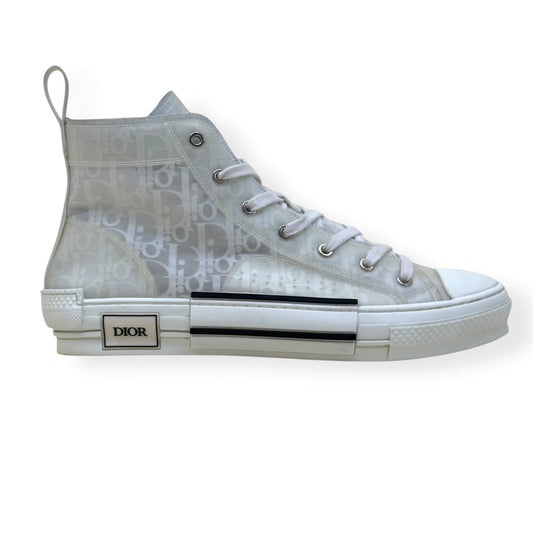 DIOR B23 OBLIQUE HIGH-TOP SNEAKER WHITE 44 / UK10 | UK 10, White