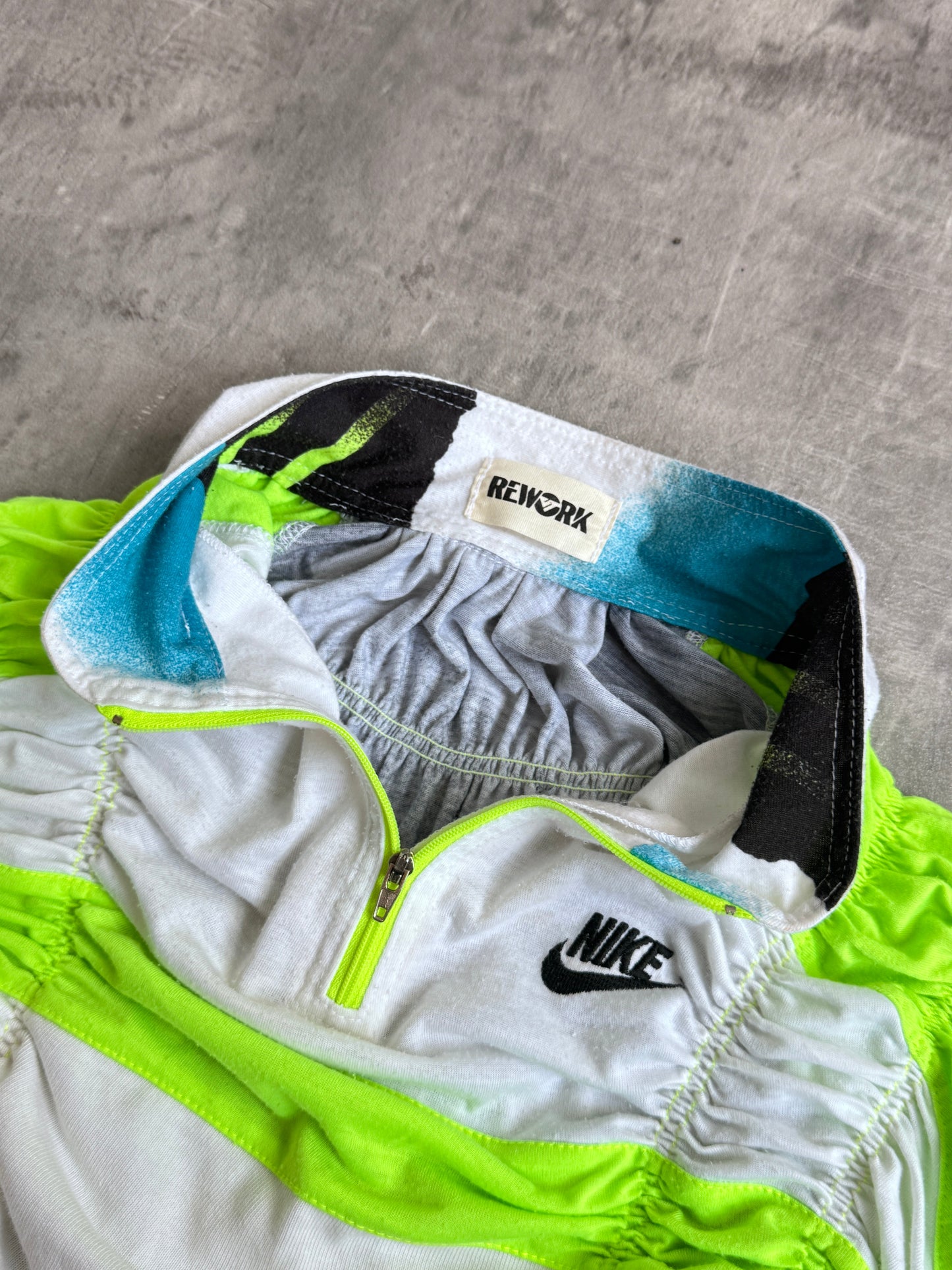 VT Rework : Nike Ruched Reworked Quarter Zip Top