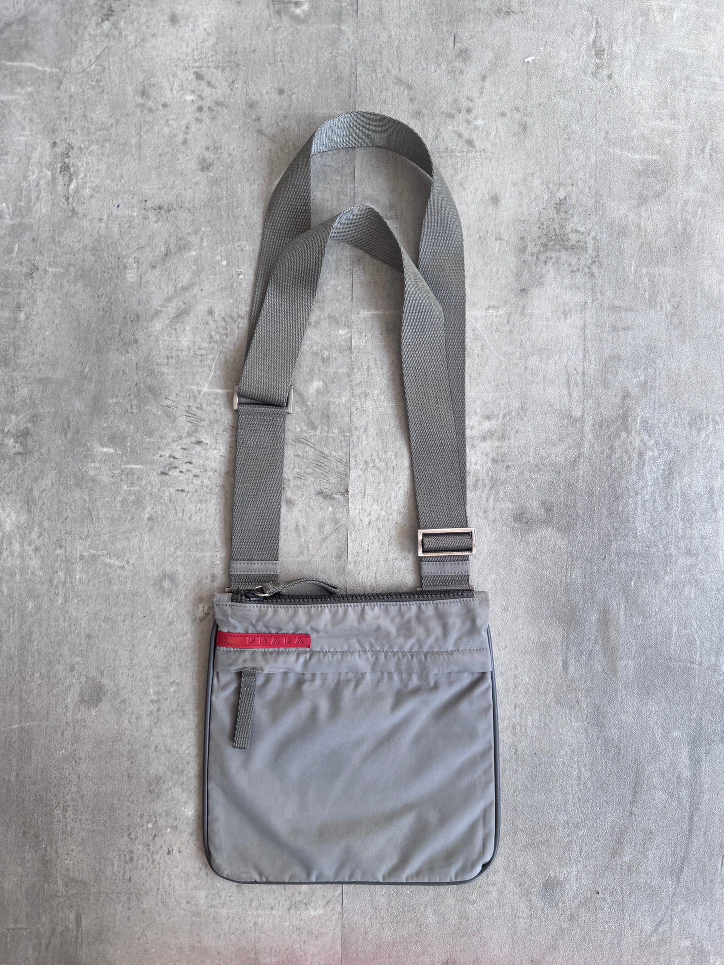 Prada Grey Technical Side Bag