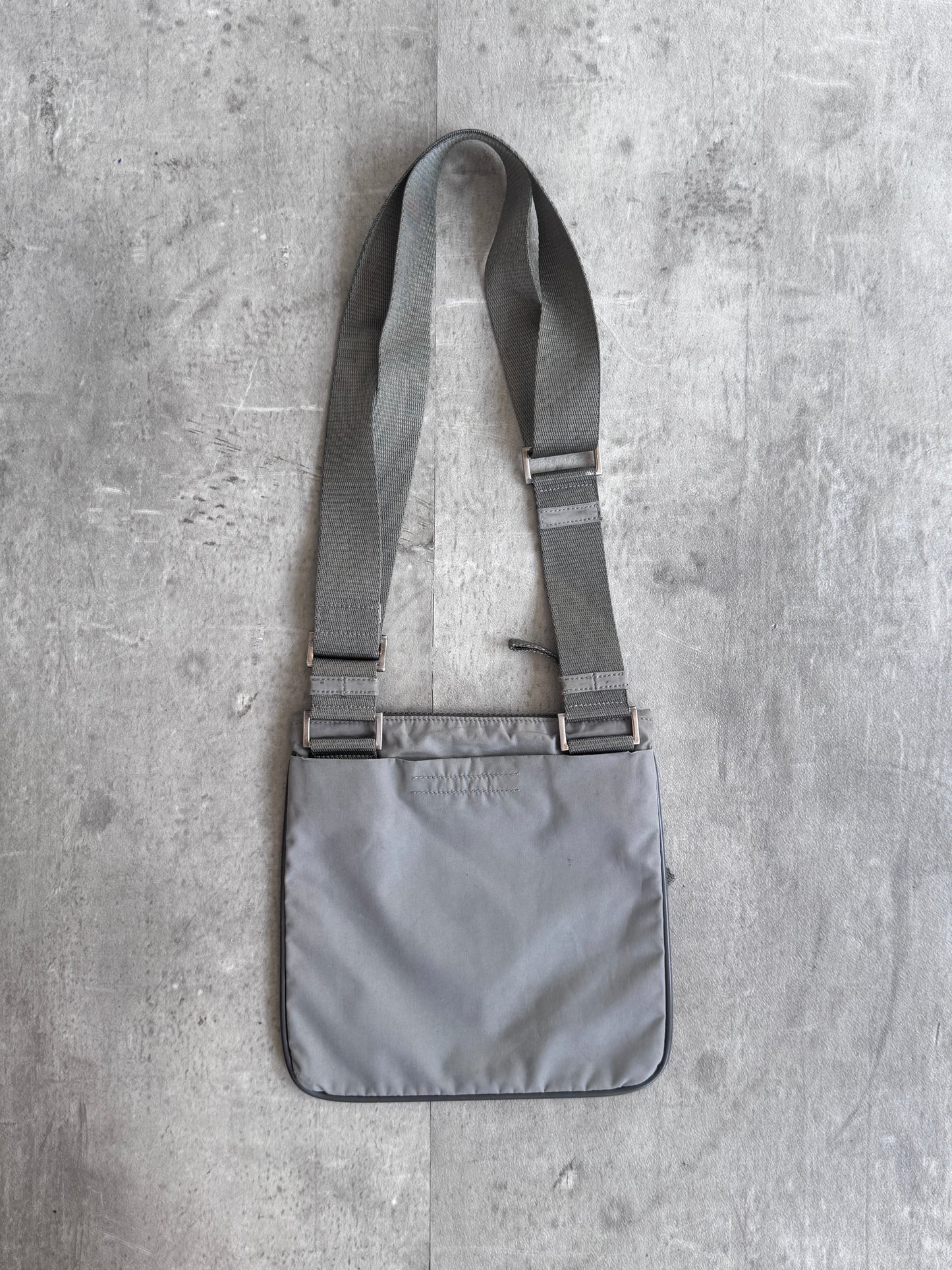 Prada Grey Technical Side Bag