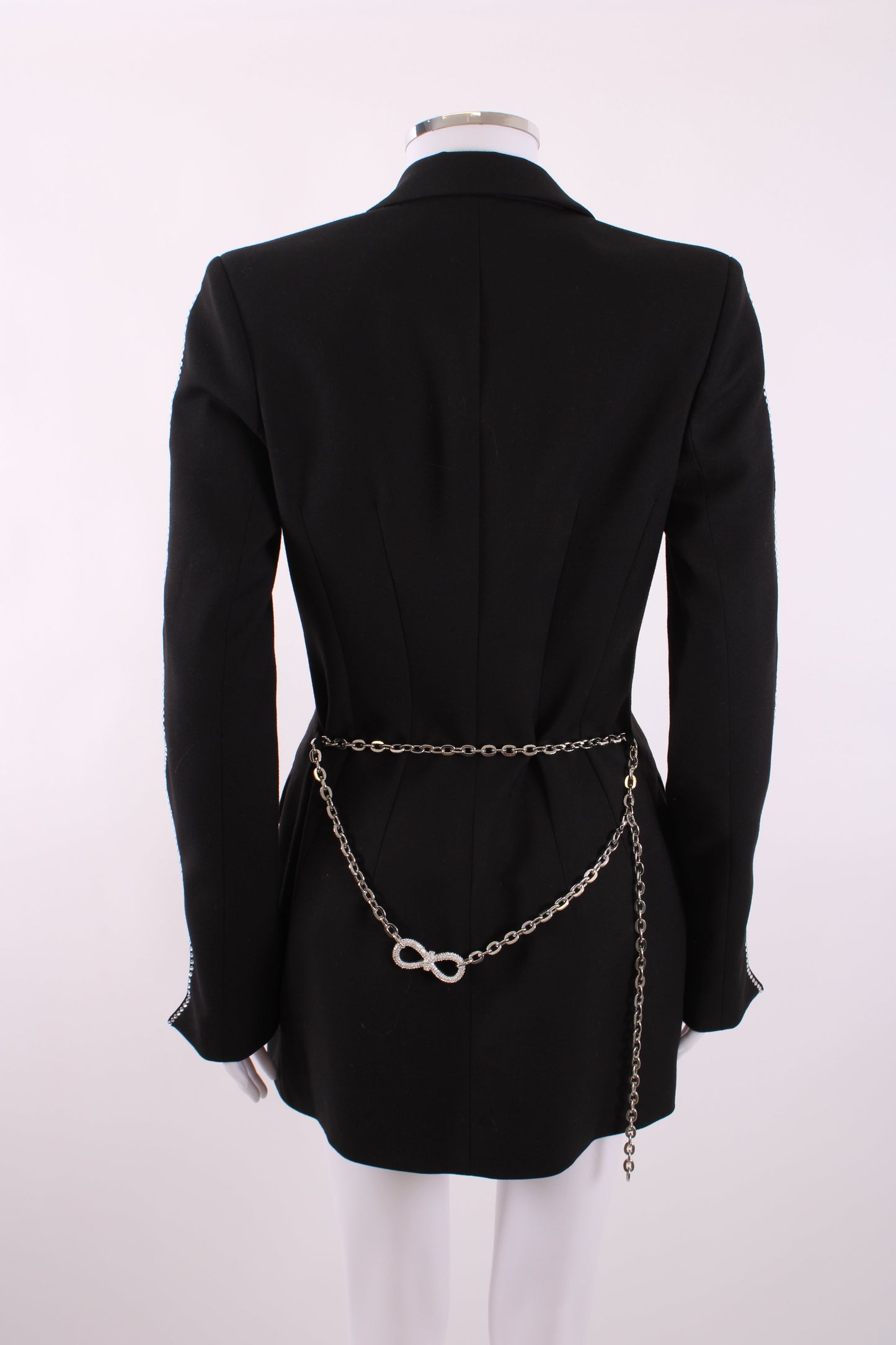 Mach & Mach Embellished Blazer Mini Dress Black 8 | Default Title, Black