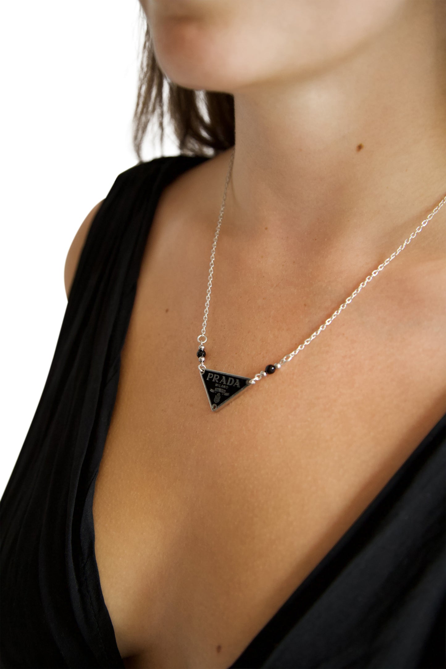 VT Rework: Prada Black Pendent Necklace