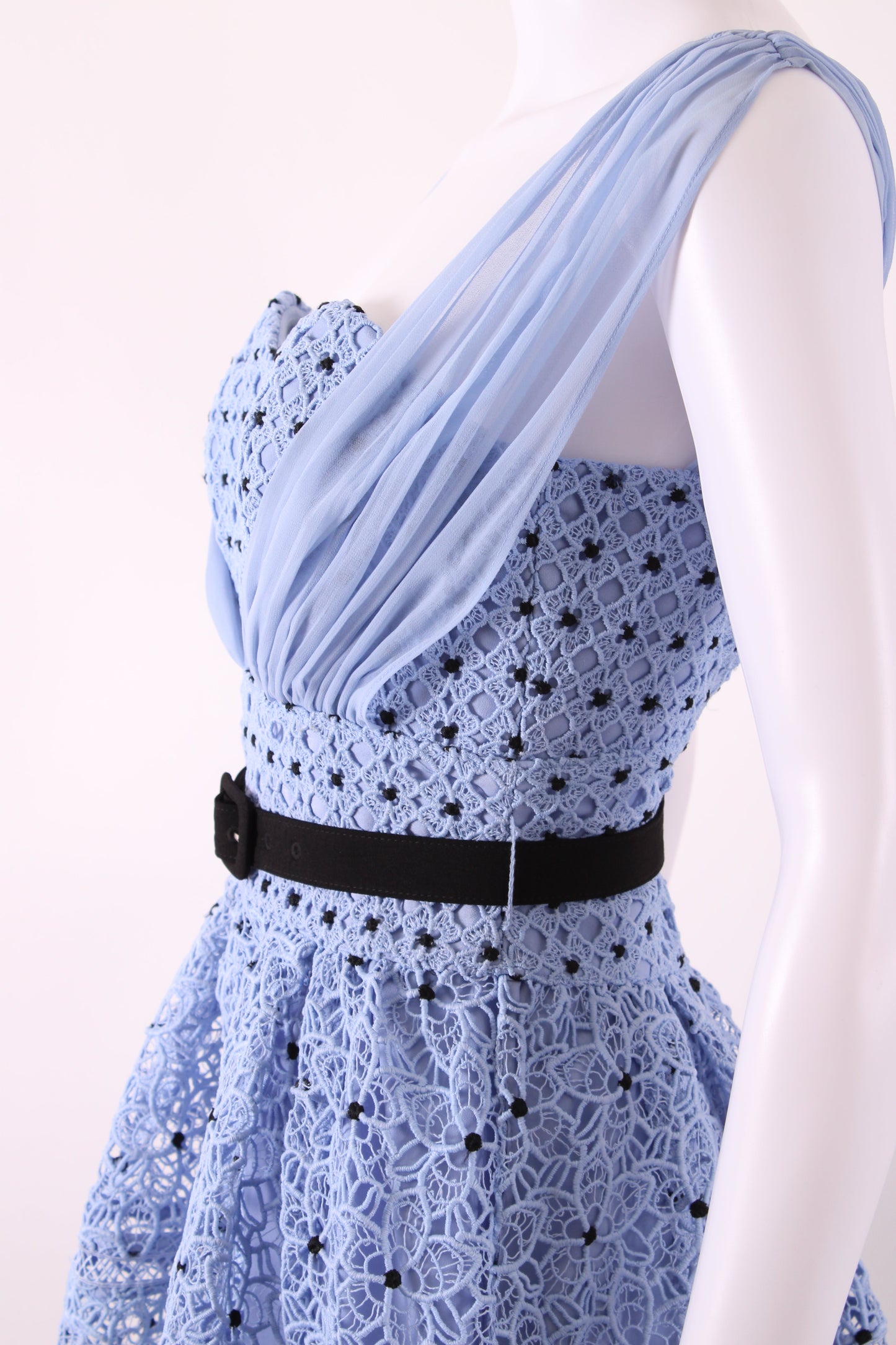 Self Portrait Starlet Rose Lace Dress Blue UK 4 | Default Title, Multicoloured