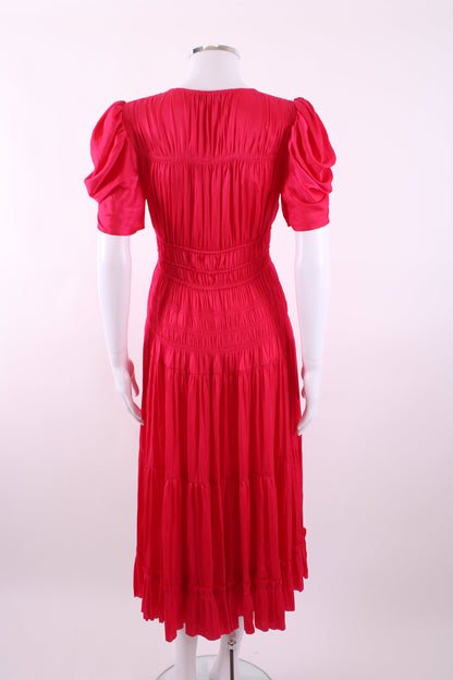 Ulla Johnson S/S Pleated Dress Pink 4 | Default Title, Pink