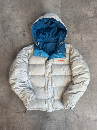 Balenciaga Blue Reversible Duck Down Technical Puffer Jacket