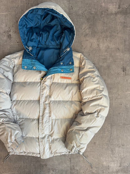 Balenciaga Blue Reversible Duck Down Technical Puffer Jacket