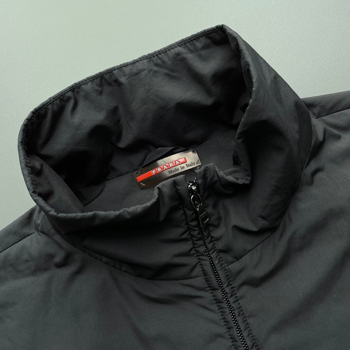 Prada Sport Black 00s Technical Minimalist Jacket | Large, Black