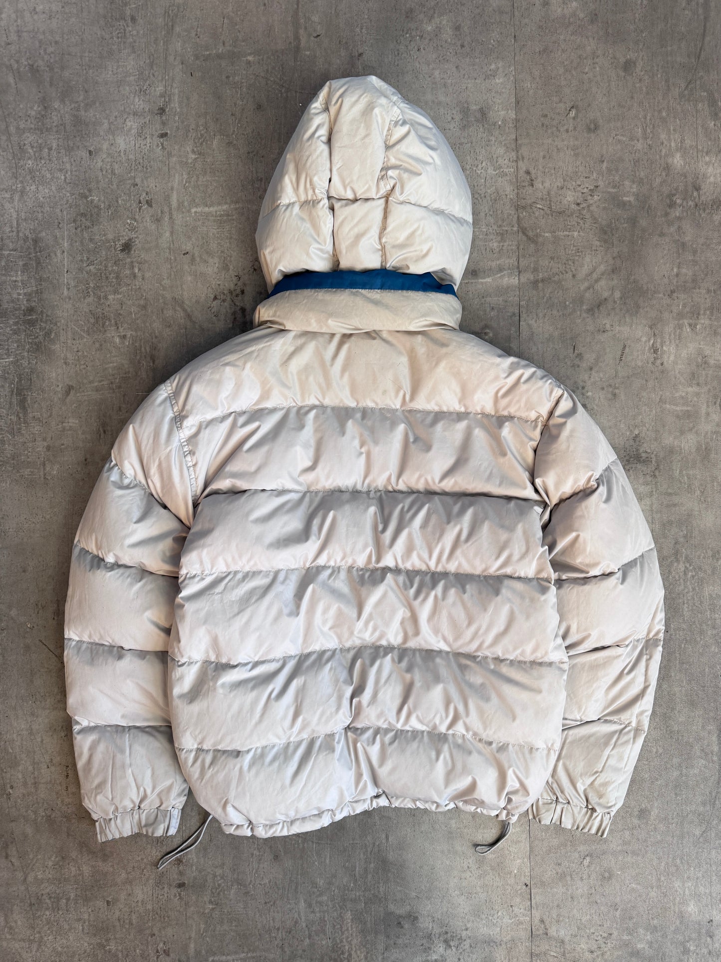 Balenciaga Blue Reversible Duck Down Technical Puffer Jacket