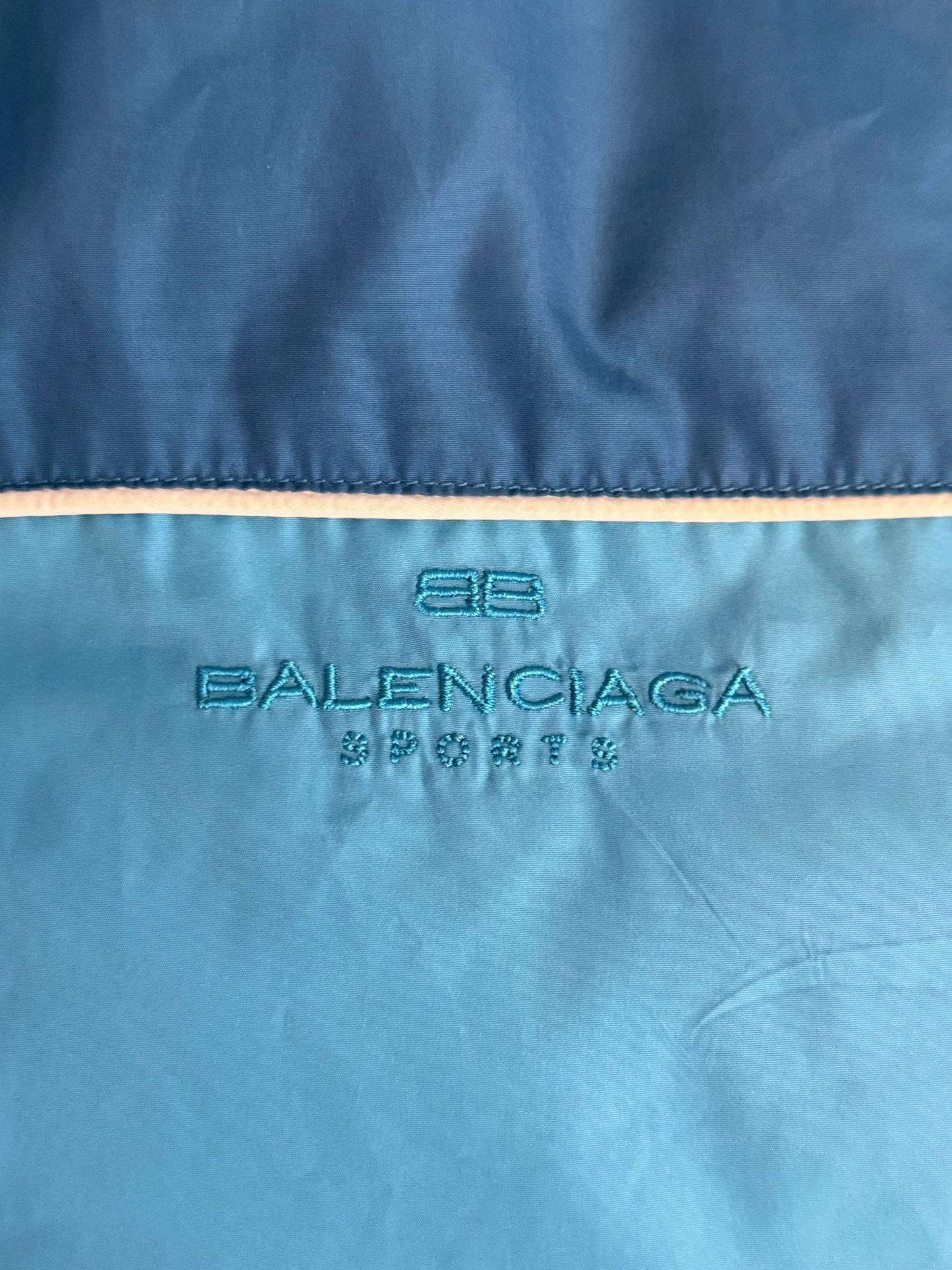 Balenciaga Blue Reversible Duck Down Technical Puffer Jacket
