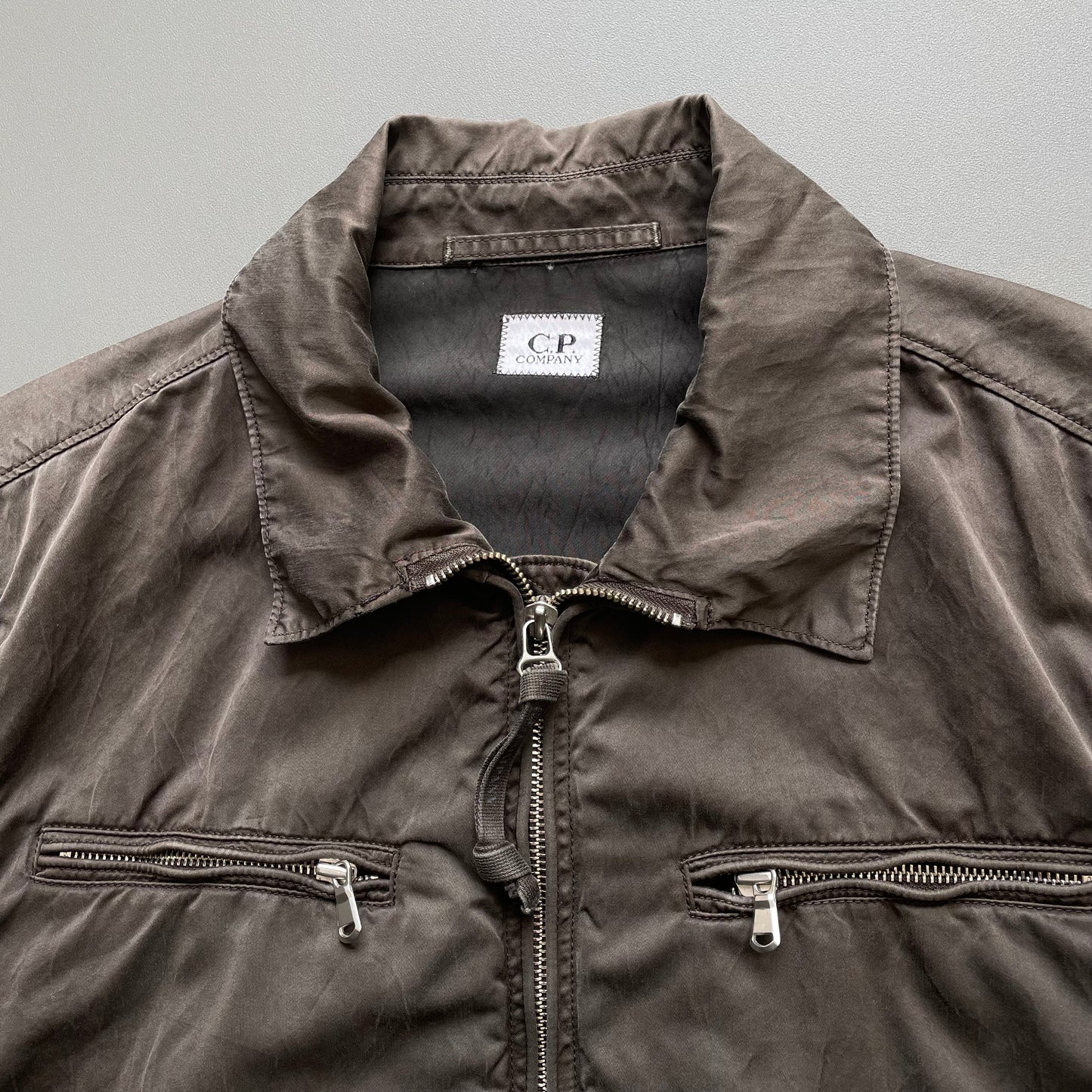 C.P. Company Brown SS07 Waxy Bomber Jacket | Medium, Brown