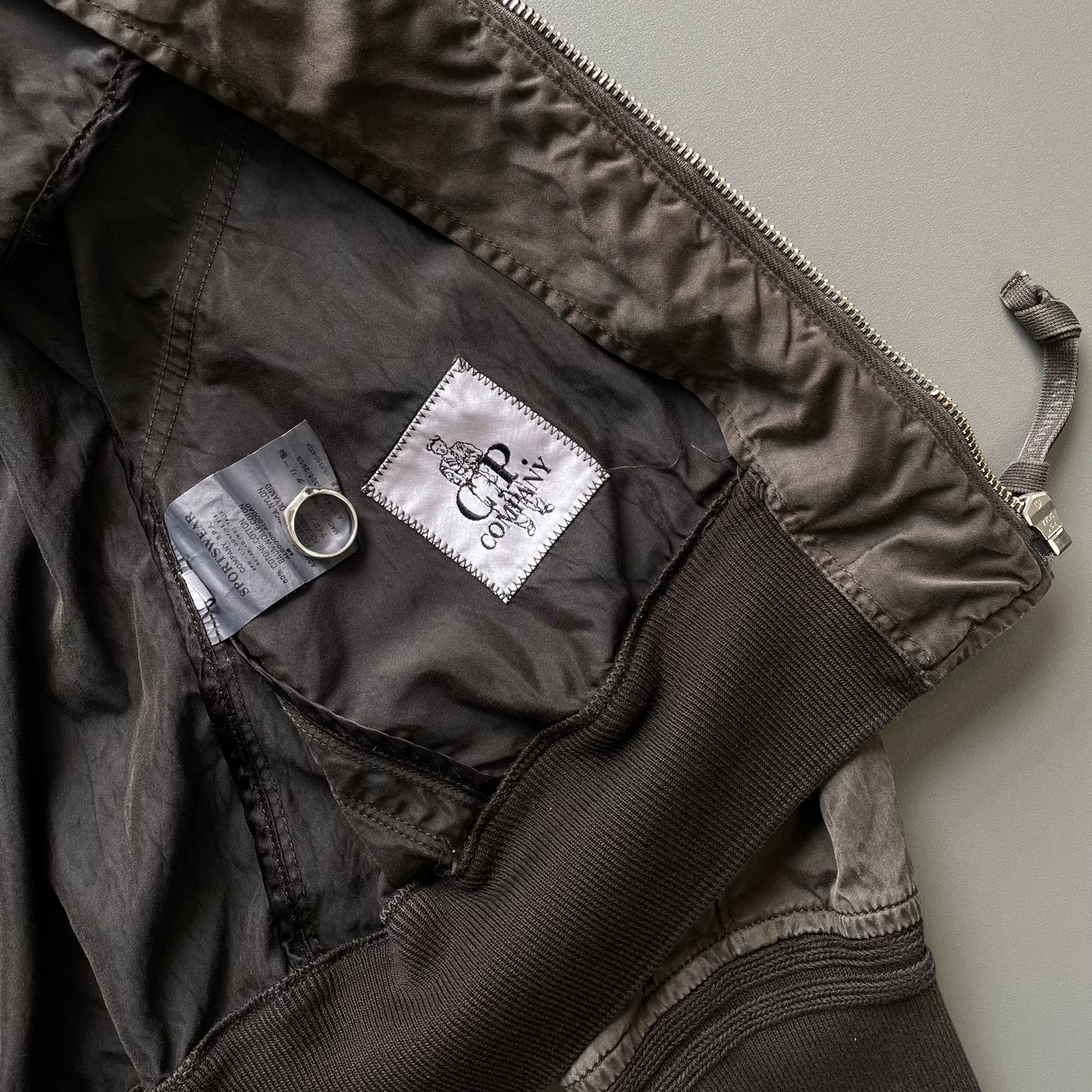 C.P. Company Brown SS07 Waxy Bomber Jacket | Medium, Brown