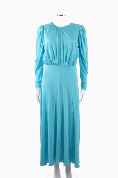 Rotate Laure jersey midi dress backless Aqua 8-10 | Default Title, Aqua
