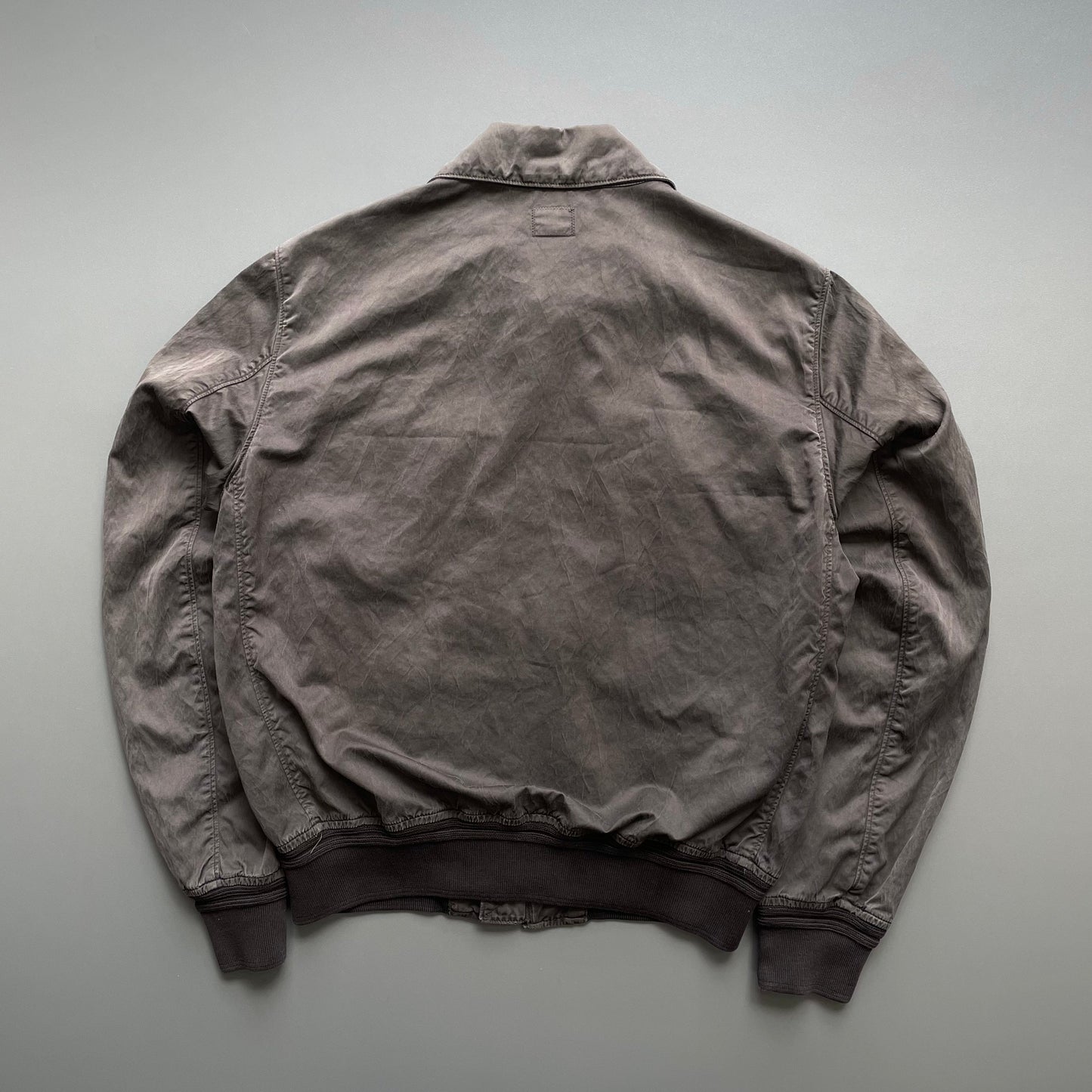 C.P. Company Brown SS07 Waxy Bomber Jacket | Medium, Brown