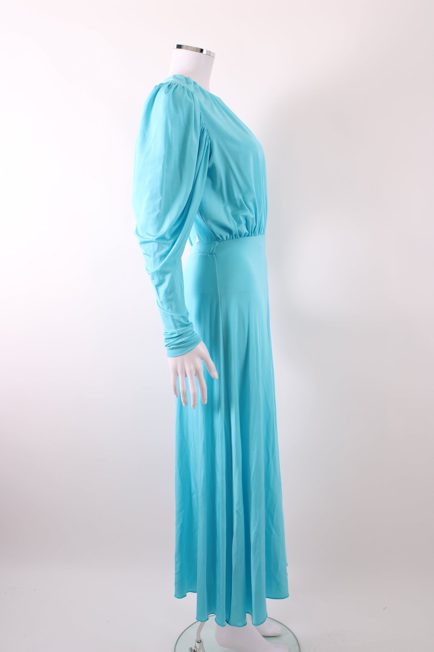 Rotate Laure jersey midi dress backless Aqua 8-10 | Default Title, Aqua