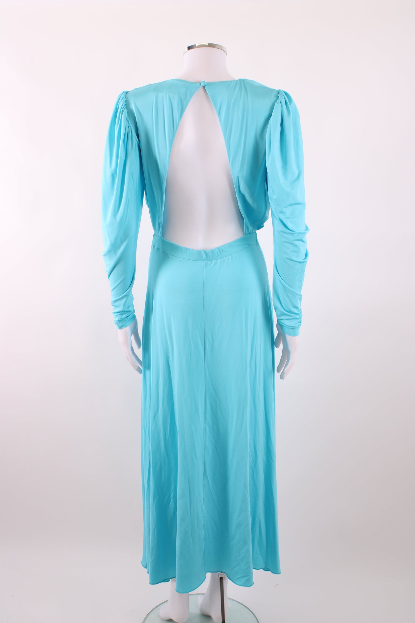 Rotate Laure jersey midi dress backless Aqua 8-10 | Default Title, Aqua