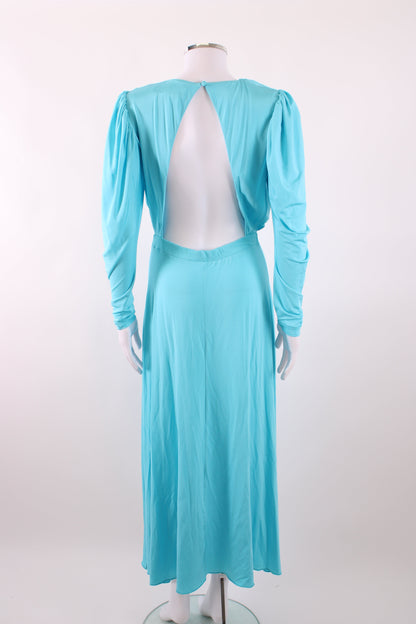 Rotate Laure jersey midi dress backless Aqua 8-10 | Default Title, Aqua