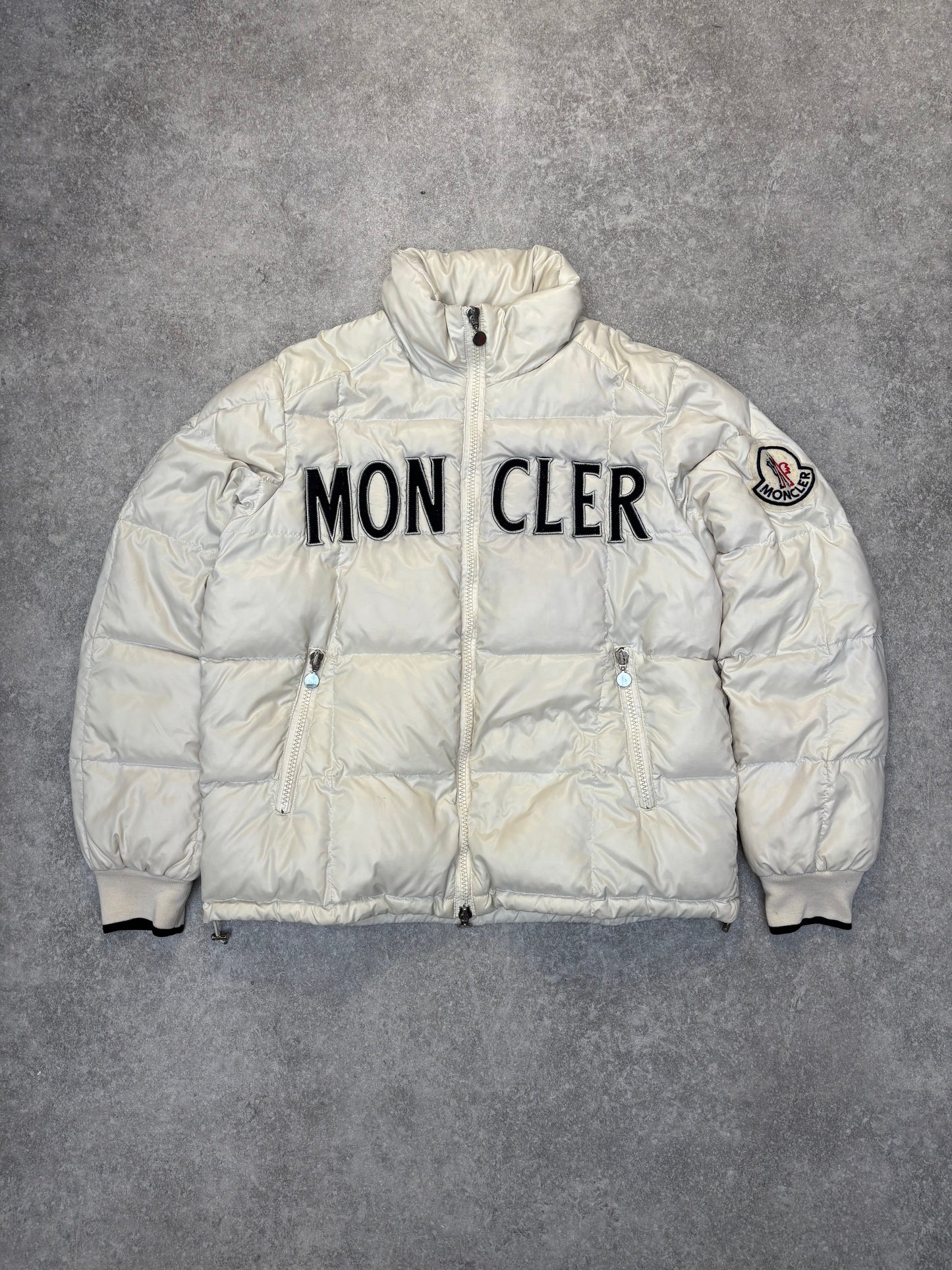 Moncler Logo Embroidered Puffer Down Jacket