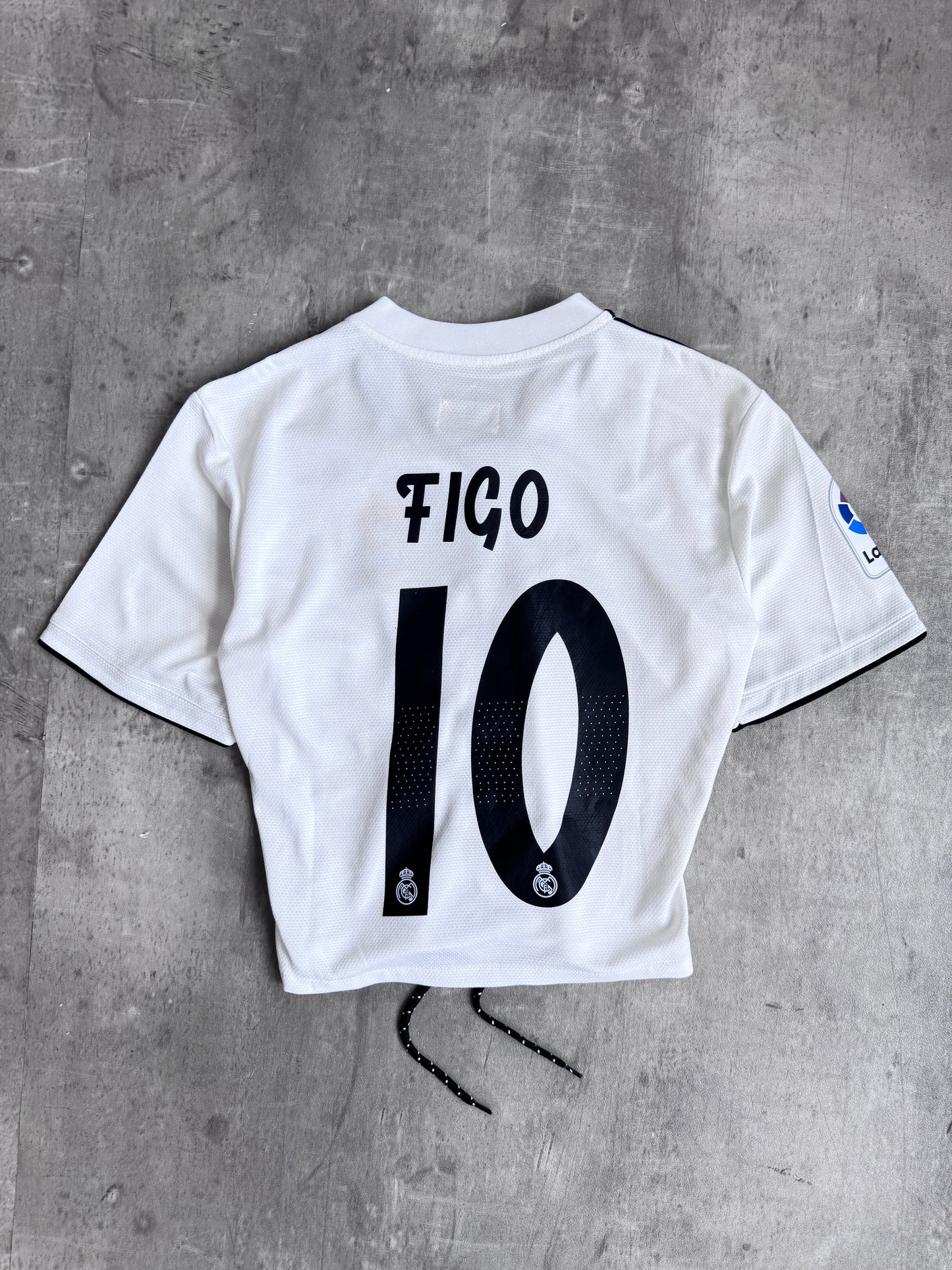 VT Rework: Real Madrid x Adidas "  Asymmetric Tie Closure Top