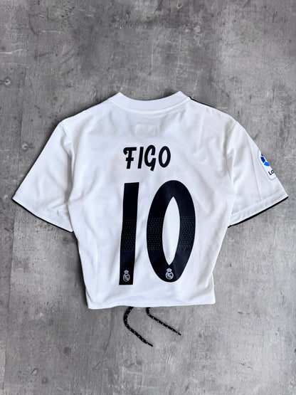 VT Rework: Real Madrid x Adidas "  Asymmetric Tie Closure Top