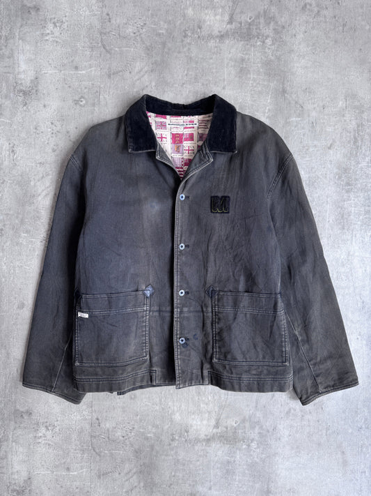 Issey Miyake Mademoiselle Non Non Washed Black Chore Coat