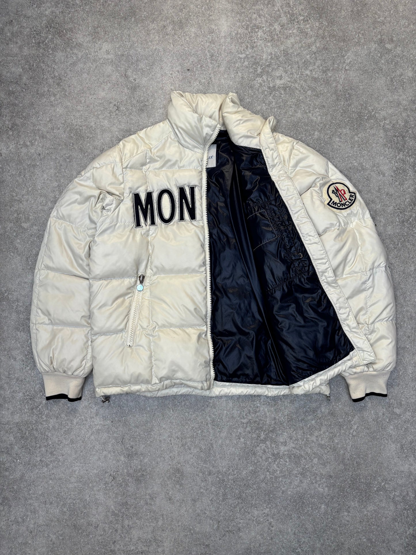 Moncler Logo Embroidered Puffer Down Jacket