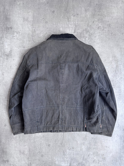 Issey Miyake Mademoiselle Non Non Washed Black Chore Coat